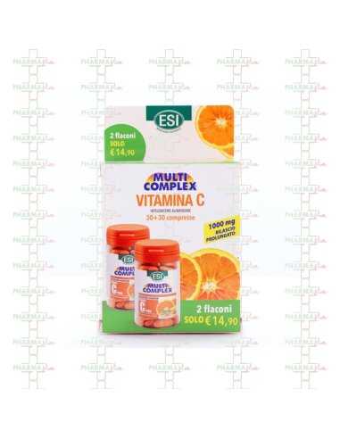 ESI VITAMINA C PURA RETARD 1000MG*30+30 COMPRESSE FORMATO BIPACK